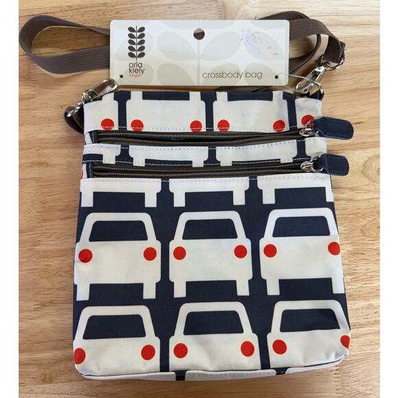 Orla Kiely Car Oilcloth Cross Body Bag - Picture 1 of 4